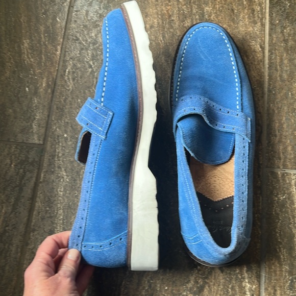 Robert Graham Blue Suede shoes - Picture 5 of 12